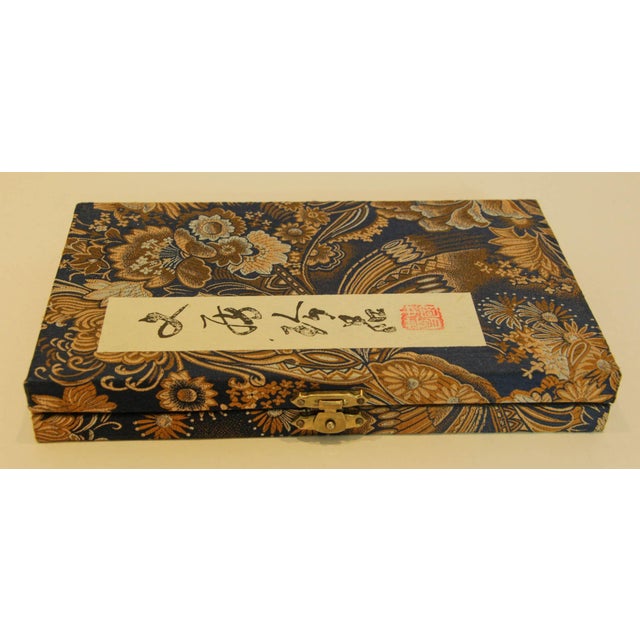 Vintage Chinese Calligraphy Set 7 Piece Set For Sale - Image 9 of 10