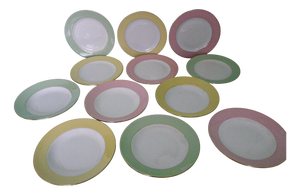 Prestige Plates from Lamandinoise, 1950s, Set of 12