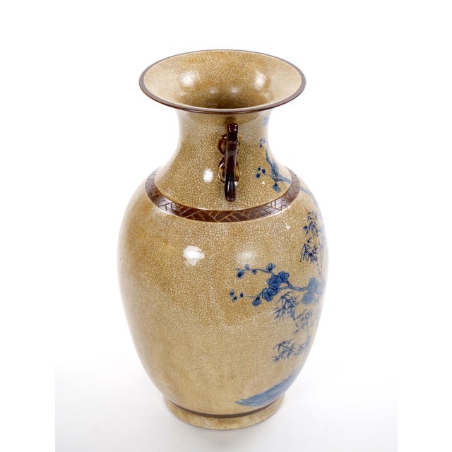 Chinese Blue and White Porcelain Decorative Vase With Phoenix Decoration For Sale - Image 4 of 11