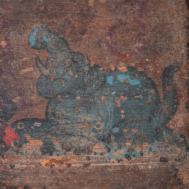 Brown Painted Iron Folk Art Circus Trunk for D. Beer, c.1925 For Sale - Image 8 of 13