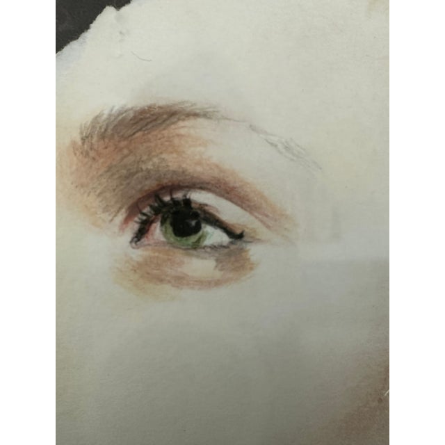 Figurative 1980s Modern Portrait of a -- Unknown Artist For Sale - Image 3 of 5