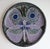 Swedish Wall Plate with a Blue Butterfly Motif by T. Hellström for Nittsjö Keramik, 1970s For Sale - Image 6 of 6