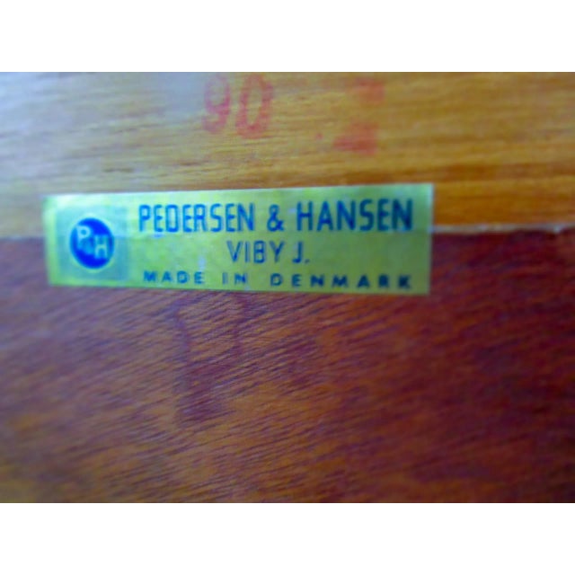 Chestnut Mid Century Danish Modern Pedersen & Hansen Teakwood Floating Wall Shelf For Sale - Image 8 of 15