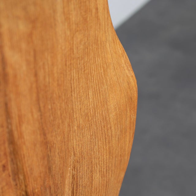 Belgian Artist, Hand-Carved Sculpture, 1970s, Oak For Sale - Image 9 of 11