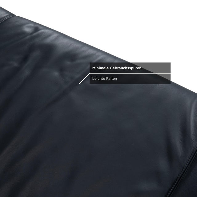 Blue Leather Rivoli Two-Seater Sofa with Manual Function from Koinor For Sale - Image 11 of 18