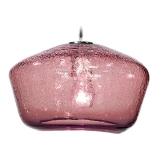 Galaxy Pendant Light from the Boa Lantern Collection in Rose Quartz For Sale