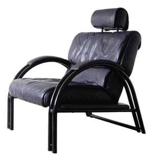 Vintage Italian Lounge Chair in Leather