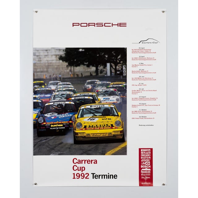 Porsche Carrera Cup Termine Poster by Atelier Susanne Lagally, 1992 For Sale - Image 3 of 9