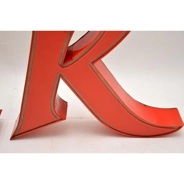 Large American Diner Lights, 1950s, Set of 2 For Sale - Image 9 of 13