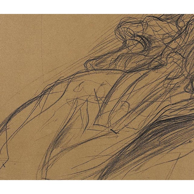 Modern Gustav Klimt, Young Woman in an Armchair, Serigraph For Sale - Image 3 of 5