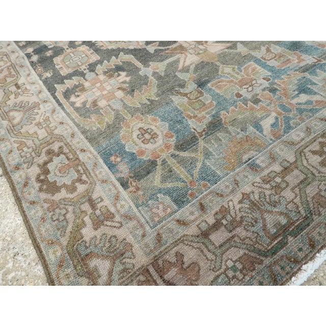 Galerie Shabab Collection Mid-20th Century Persian Malayer Accent Rug For Sale In New York - Image 6 of 7