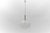 Silver Large Ice Glass Ball Pendant Lamp by Doria Leuchten, Germany, 1960s For Sale - Image 8 of 8