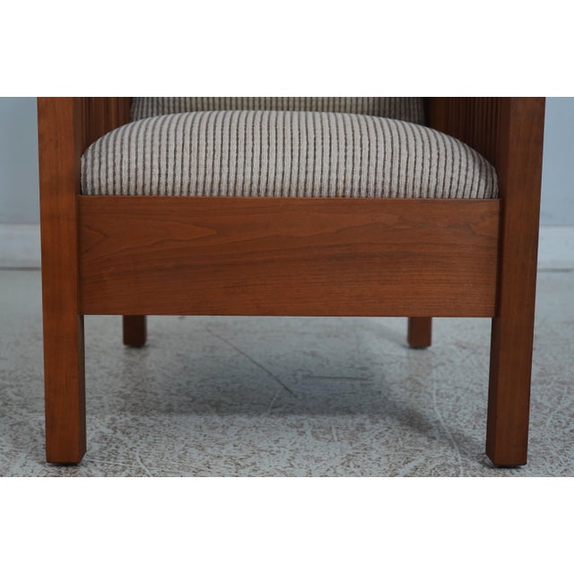 Stickley Cherry Spindle Morris Style Lounge Chair For Sale In Philadelphia - Image 6 of 12