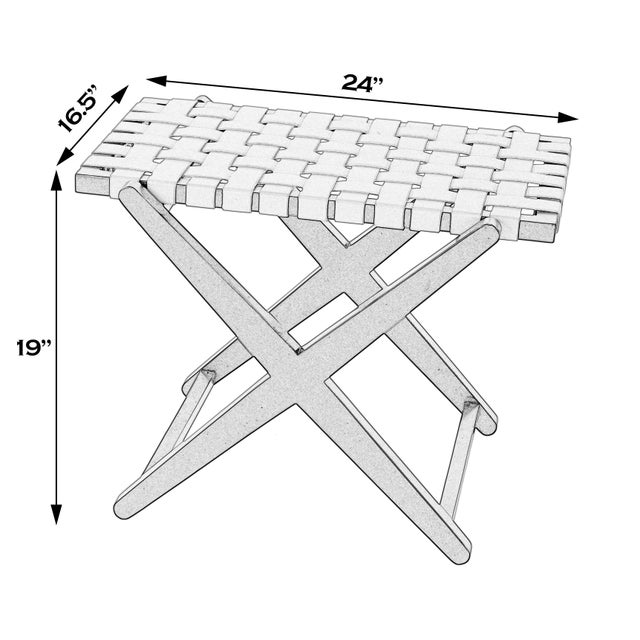 Elevate the guest experience with this beautifully crafted Butler Specialty Company mid-century modern luggage rack,...