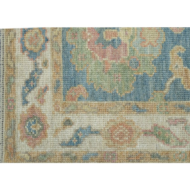 Turkish Oushak Runner Rug 2'3" x 5'9" #17255 For Sale In Houston - Image 6 of 8