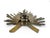 Bronze 19th Century Bronze Cherub Head With Radiating Sunburst Halo, Ecclesiastical Fragment For Sale - Image 8 of 8