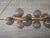 Metal Mid-Century Murano Glass and Brass Chandelier, 2000a For Sale - Image 7 of 9