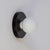 Not Yet Made - Made To Order Globe Sconce Black, 3 Inches Glass Globe, by Research.Lighting, Modern, Minimal For Sale - Image 5 of 7