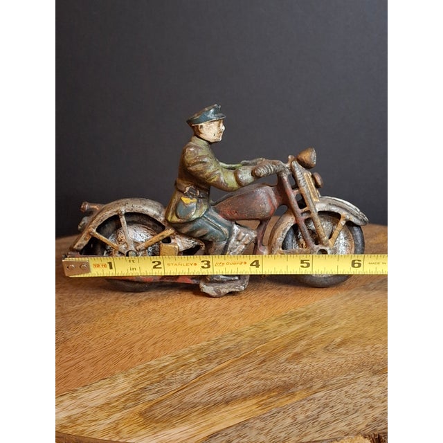 This 1930s American cast iron "PATROL" Police Motorcycle is believed to have been manufactured by the Hubley Manufacturing...
