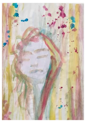 Contempologyc, Zen, Original Tempera on Paper, 2020
