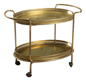 Vintage Brass Trolley, 1960s
