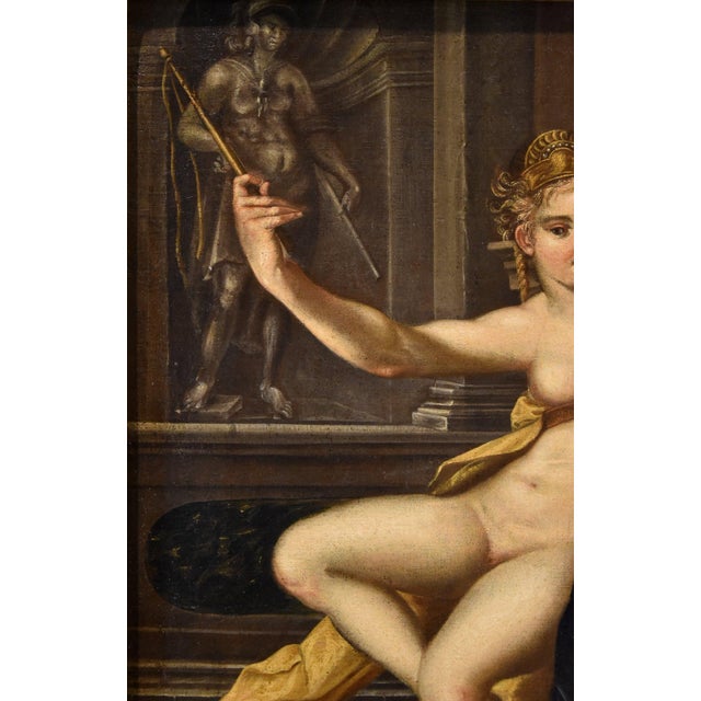 Bartholomäus Spranger, Aristotle & Phyllis, 1500s-1600s, Oil on Canvas For Sale - Image 11 of 16