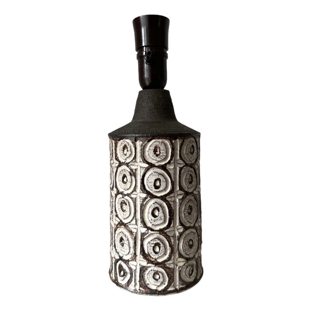 Vintage Danish Axella Stoneware Table Lamp, 1960s For Sale