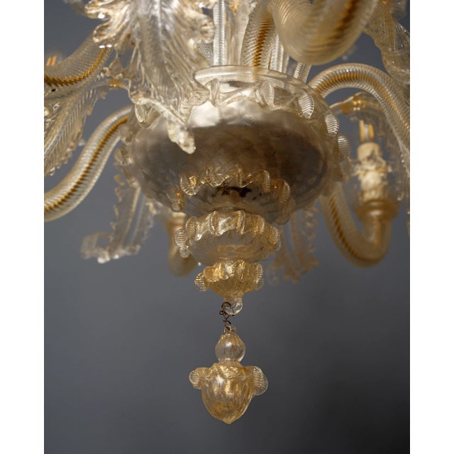 2000 - 2009 Small Venetian 6-Arm Chandelier For Sale - Image 5 of 12