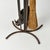 Late 20th Century Vintage Iron Fireplace Tool Set Twisted Handles Five Piece Rustic Hearth Tools For Sale - Image 5 of 15