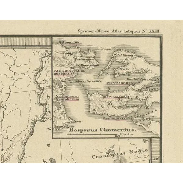 Pontus Euxinus Map, 1880 For Sale - Image 3 of 7