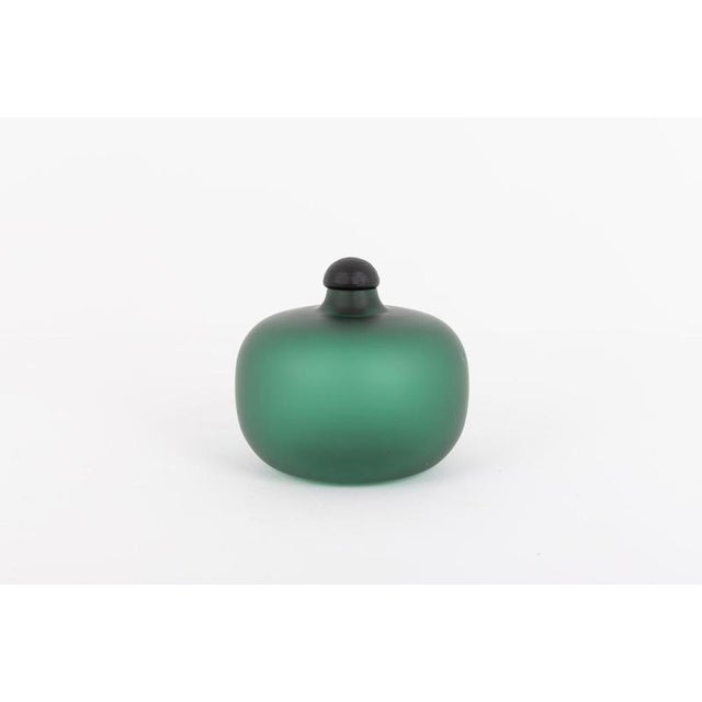 Green Bottle by Tobia Scarpa for Vennini, 1980s For Sale - Image 8 of 9