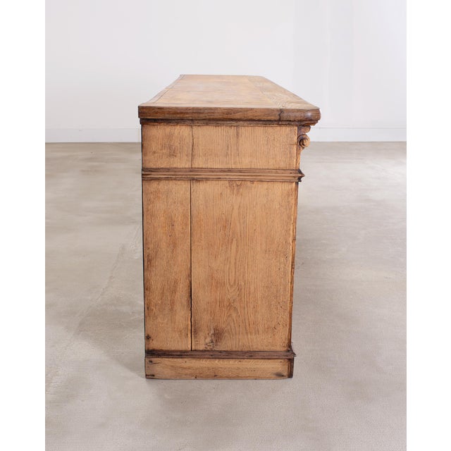 Tan Country French Provincial Bleached Oak Enfilade Sideboard 8 Ft For Sale - Image 8 of 18