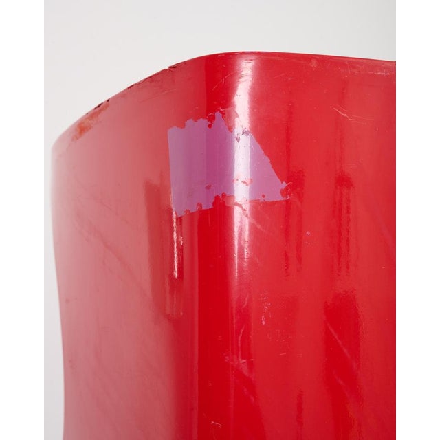Red Red Totem Column by Valeric Doubroucinskis for Rodier, 1970s For Sale - Image 8 of 10