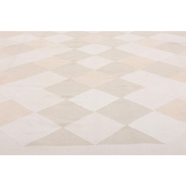 Late 20th Century Vintage Indian Dhurrie Rug, 05'09 X 08'08 For Sale - Image 5 of 10