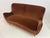 Italian Curved Sofa in Cotton Velvet, 1950s For Sale - Image 9 of 12