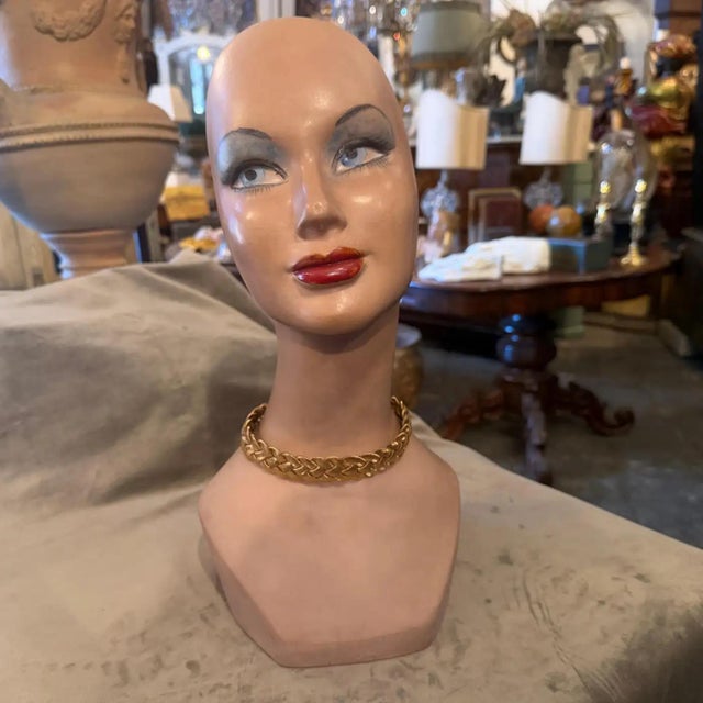 A 2000s Costume Jewelry Gilt Metal Italian Choker Necklace For Sale - Image 13 of 14