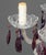 Glass Murano Amethyst Glass Five-Branch Chandelier For Sale - Image 7 of 11