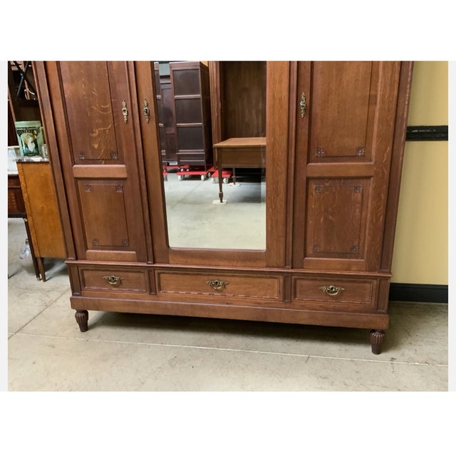 Vintage Art Deco Wardrobe, 1930 For Sale - Image 11 of 12