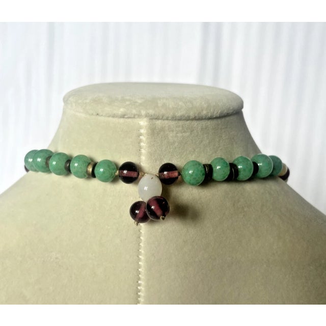 Early 20th Century Chinese Repousse Silver Amulet Pendant Necklace For Sale - Image 9 of 9