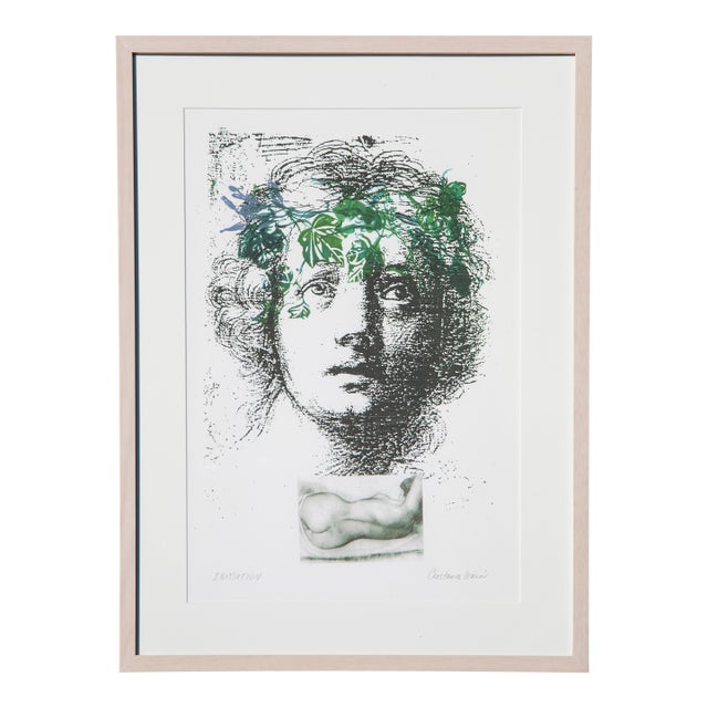 "Initiation" From the Sophia Series (Original Art - Mixed Media and Lithography) For Sale