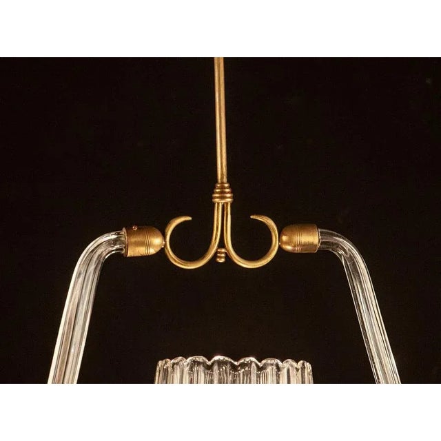 Art Deco Murano Grass Lantern, 1940 For Sale - Image 9 of 11