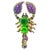Bochic "Orient" Green Diopside, Sapphire & Peridot Ring Set 18K Gold&Silver For Sale - Image 15 of 18