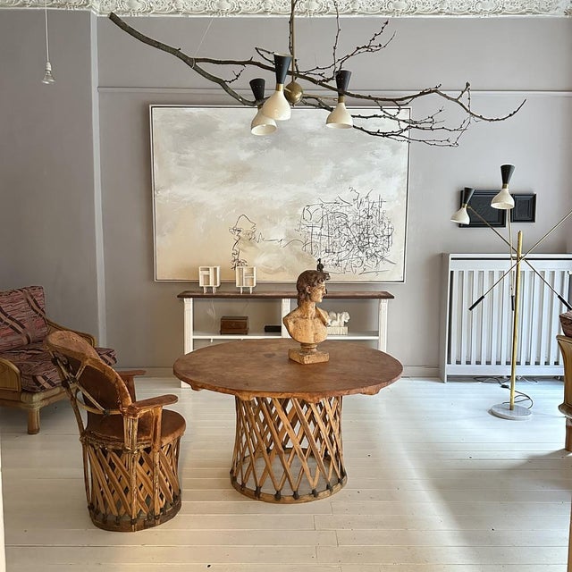 Mid-Century Modern Mexican Equipales Armchair in Leather and Wood, 1970 For Sale - Image 12 of 13