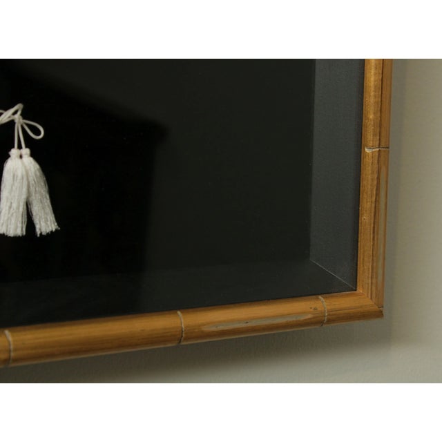 Faux Bamboo Framed Vintage Japanese Fan For Sale In Philadelphia - Image 6 of 13