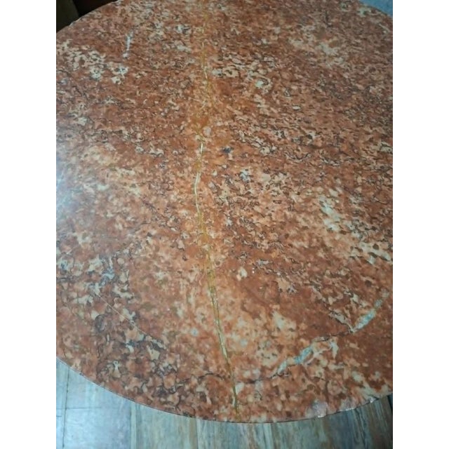 Empire-Style Side Table in Mahogany and Mahogany Veneer For Sale - Image 5 of 8