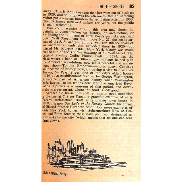 "Twa Getaway Guide New York" 1971 Hammel, Faye For Sale In New York - Image 6 of 6
