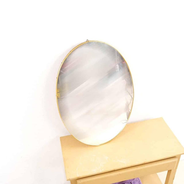 Oval Mirror with Gilt Frame For Sale - Image 5 of 5