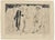 1988 etching on paper "1988 at the Wedding of King Henry VIII" based on the legend of Faust. Signed lower right illegibly...