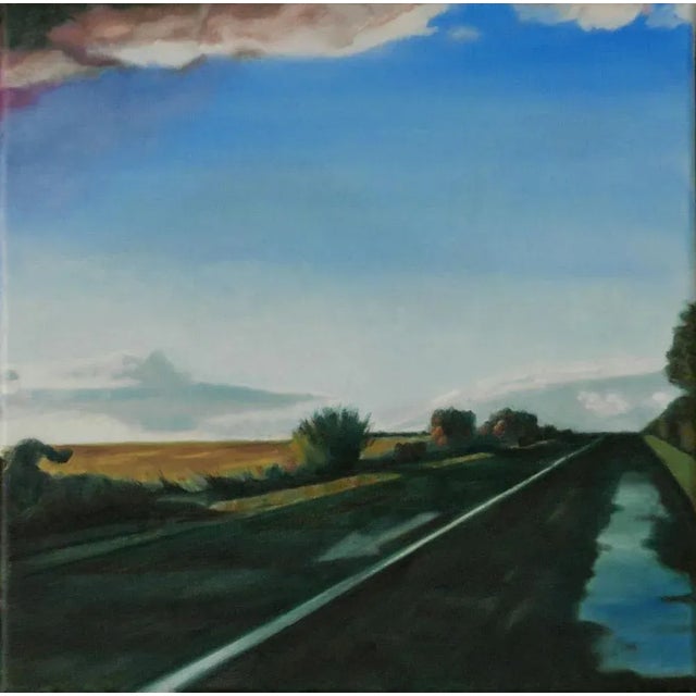 Olivier Furter, After the Rain I, 2022, Oil on Canvas, Framed For Sale - Image 4 of 4