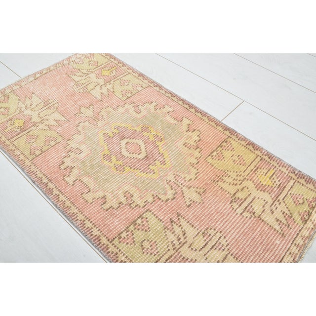 Turkish Oushak Vintage Handknotted Rug For Sale - Image 3 of 5